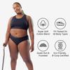 TomboyX Iconic Briefs Underwear for Women, Cotton Blend, Sustainable Soft Stretch Fabric, Full Coverage Low Rise Brief Panties, Size XS, Black X= Rainbow view 2