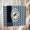 EQUIEMPRESS Western Show Saddle pad/New Zealand Wool Horse Western Saddle Blanket Top Wool Pad Sensor Flex (Customization Available) A698 (34" x 34") view 1