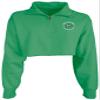 Dallas Stars NHL Officially Licensed Women's Cropped Quarter Zip Sweatshirt Left Chest, Large view 3