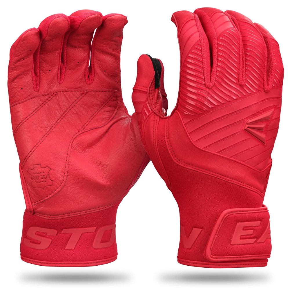 Easton | Youth Walk-Off Ethos Batting Gloves | Red/Red | Medium