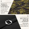 COOFANDY Men Vest Tie Set 3PCS Paisley Floral Necktie Pocket Square Suit Vests Formal Dress Waistcoat, Golden Paisley, S view 4