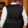 COOFANDY Halloween Suit Vest for Men Black Floral Victorian Vests Gothic Steampunk Waistcoat for Prom Party Tuxedo view 3
