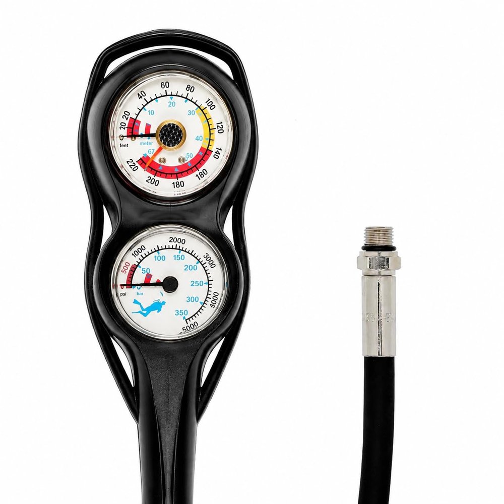 Blue Reef Nano 2 Gauge Console - 32" Hose - Made in Italy (White Dial)
