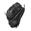 Wilson A700 12.5" Outfield Fastpitch Glove - Black/White, Right Hand Throw view 4