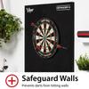 Viper Defender III Extended Length Dartboard Surround Wall Protector, Fits 17.75" and 18" Bristle Dartboards, Compression-Fit Easy Mounting, 45" H x 32" W x 1" Thickness, Blue view 4