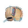 Wilson Winter 2024 A2000 T125 12.5" Outfield Fastpitch Glove - Blonde/Blue/Flamingo, Left Hand Throw view 1