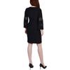 NY Collection Womens Petites Embellished Mini Cocktail and Party Dress Black PM view 2