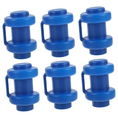 WOONEKY 6pcs Durable Trampoline Pole Caps Wear-Resistant Plastic Rod Covers for Safe Trampoline Installation and Maintenance