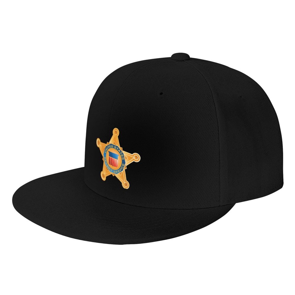 Logo of The United States Secret Service Snapback Hats for Men Women Baseball Cap Adjustable Flat Bill Sun Hat Black