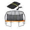 Trampoline Safety Net Replacement, with Zippers and Buckles, 10/12/14 FT UV Resistant Trampoline Enclosure Surround Netting, Round Frames Trampolines Accessories, 10 FT - 8 Poles,Black view 1