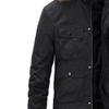 DGHM-JLMY 1/2 Pack Men's Warm Parka Jacket Mountain Windproof Hiking Hooded Snow Coat Multi Pockets Winter Warm Fur Hood (Black,Large) view 4