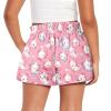 Tongluoye Axolotl Short for Girls Shorts 5-6 Cute Comfy Shorts for Summer School Kids Clothes Casual Loose Fit Short Pants with Pockets High Waisted Athletic Shorts Running Dance Wear Pink view 2
