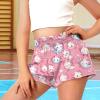 Tongluoye Axolotl Short for Girls Shorts 5-6 Cute Comfy Shorts for Summer School Kids Clothes Casual Loose Fit Short Pants with Pockets High Waisted Athletic Shorts Running Dance Wear Pink view 3