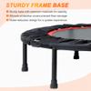 40"/48" Foldable Mini Trampoline for Adults 450/600 LB Rebounder Trampoline with Adjustable Foam Handle for Home Gym Small Exercise Trampoline for Indoor or Garden Workout view 4