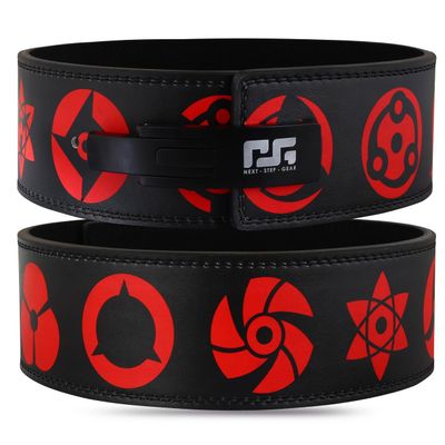 Generic Anime Weightlifting Belt - Durable Leather Belt for Back Support during Powerlifting, Squats and Deadlifts - Kakashi Hatake, XS