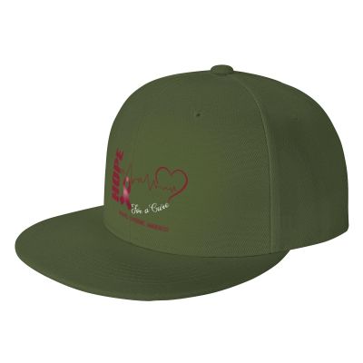 Hope for A Cure Hughes Syndrome Awareness Snapback Hats for Men Women Baseball Cap Adjustable Flat Bill Sun Hat Moss Green