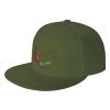 Hope for A Cure Hughes Syndrome Awareness Snapback Hats for Men Women Baseball Cap Adjustable Flat Bill Sun Hat Moss Green view 1