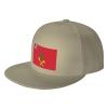 Flag of Alo Snapback Hats for Men Women Baseball Cap Adjustable Flat Bill Sun Hat Natural view 1