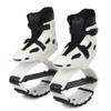 Joyfay Jump Shoes for Kids - Fitness Bouncing Shoes for Exercise and Fun - 2 Buckles (Medium, Black/White) view 1