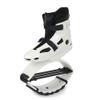 Joyfay Jump Shoes for Kids - Fitness Bouncing Shoes for Exercise and Fun - 2 Buckles (Medium, Black/White) view 3