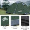 2 Person Backpacking Tent, Waterproof Windproof Two Person Tent, Lightweight Easy Setup 2 Man Tent for Camping, Hiking, Biking, Cycling, Motorbiking, Mountaineering - Green view 3