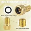 NQEUEPN 9pcs Bicycle Valve Adapter Set, Brass Bike Tire Valve Adapter Kit with Ball Pump Needles Attachments Inflation Nozzle Air Inflator Balloon Pump Tool for Presta Schrader Bikes Sports Balls view 4