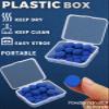 [2 Packs 11mm] Blue+Gray 50pcs Pool Stick Tips Replacement Repair Kit with Storage Box and Glue for Billiard Pool Table Cues Head and Snooker Stick Blue - SOLROS view 3
