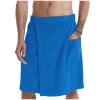 Cambkatl Mens Adjustable Bath Towel Wrap - Wearable Towel Skirt with Pocket for Gym Shower Sauna Spa & Beach Cover Ups view 1