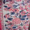 Hand block floral print cotton scarf beach sarongs soft voile summer pario (Blue&pink flower, 44x74) view 3