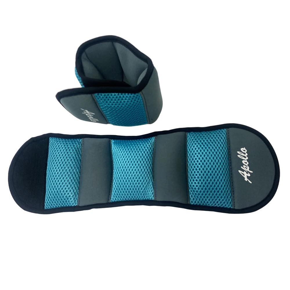 Ankle weights for men and women 1 pair of wrist and leg weights for yoga, walking, aerobics gym (1.5LB2blue)