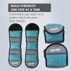 Ankle weights for men and women 1 pair of wrist and leg weights for yoga, walking, aerobics gym (1.5LB2blue) view 4