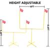 Desyeryamimi Football Field Goal Post - 8.6 ft x 6 ft Steel Tube Frame - Adjustable Height Kicking Goals for Backyard - Youth/Kids/Adults view 2