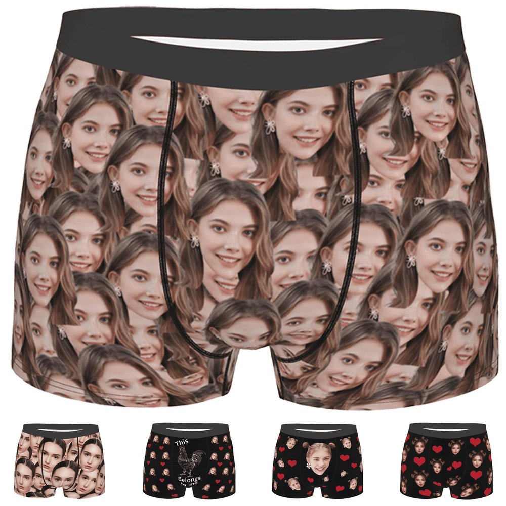 Byxhuc Customized Face Boxers - Custom Boxers with Picture, Gift for Men on Special Occasions