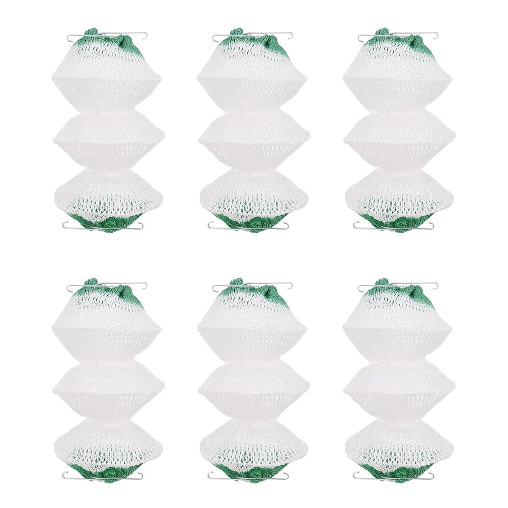 zuylikxy 6 Pcs 3-Layer Propane Lantern Mantles with Insta-Clip 2#95 Accordion Shape - Includes 2 Install Clips for Gas Lanterns