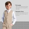 Boys Prom Suit Vest and Pant Set Size 6 Little Boy Slim Fit Champagne Suits for Weddings Ring Bearer Outfit Kids Dress Clothes view 3