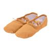 Canvas Ballet Slippers Ballet Shoes Elastic for Toddler Girls and Boys Split Sole Yoga Practice Dance Shoes (Gold, 2.5 Big Kids) view 1