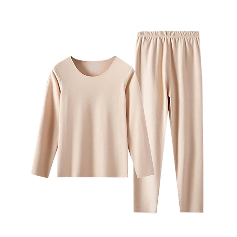 HGps8w Thermal Underwear Sets fo Women Fleece Warm Winter Pullover Base Layer Top & Bottom Ultra-Soft Long Johns