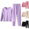 HGps8w Thermal Underwear Sets fo Women Fleece Warm Winter Pullover Base Layer Top & Bottom Ultra-Soft Long Johns view 2