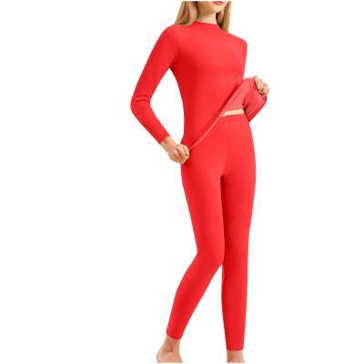 HGps8w Thermal Underwear Sets fo Women Ultra-Soft Long Johns Fleece Lined Warm Base Layer Top & Bottom for Cold Weather
