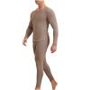Cambkatl Thermal Underwear Sets for Men Thick Warm Winter Fleece Lined Base Layer Cold Weather Soft Long Johns Suits view 1