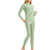 HGps8w Thermal Underwear Sets fo Women Ultra-Soft Long Johns Fleece Lined Warm Base Layer Top & Bottom for Cold Weather