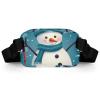 Crossbody Fanny Pack for Women Men Christmas Skiing Snowman Snowflake Waist Pack Sports Belt Bag Large Waist Bag with Adjustable Strap Fashion Hip Bum Bag for Workout Running Traveling view 4