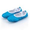 Girls Ballet Shoes Glitter Split-Sole Dance Slippers Toddler Kid Practice Flat with Elastic Laces for Yoga (Sky Blue, 3.5 Big Kids) view 3