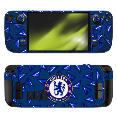 Head Case Designs Officially Licensed Chelsea Football Club Geometric Pattern Art Vinyl Sticker Skin Decal Cover Compatible with Steam Deck OLED