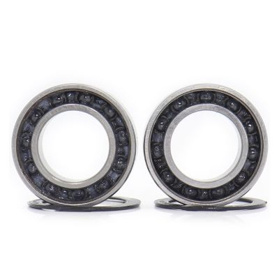 SUOFEILAIMU 2PCS 6903 Hub Hybrid Ceramic Bearing Wheel Set for Bearings Kit Front Rear 17x30x7mm 18x30x7mm(Front Hub Kit)