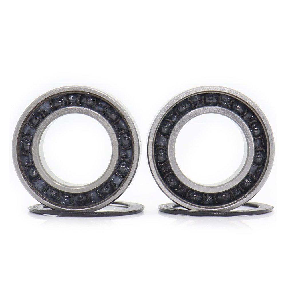 SUOFEILAIMU 2PCS 6903 Hub Hybrid Ceramic Bearing Wheel Set for Bearings Kit Front Rear 17x30x7mm 18x30x7mm(Front Hub Kit)