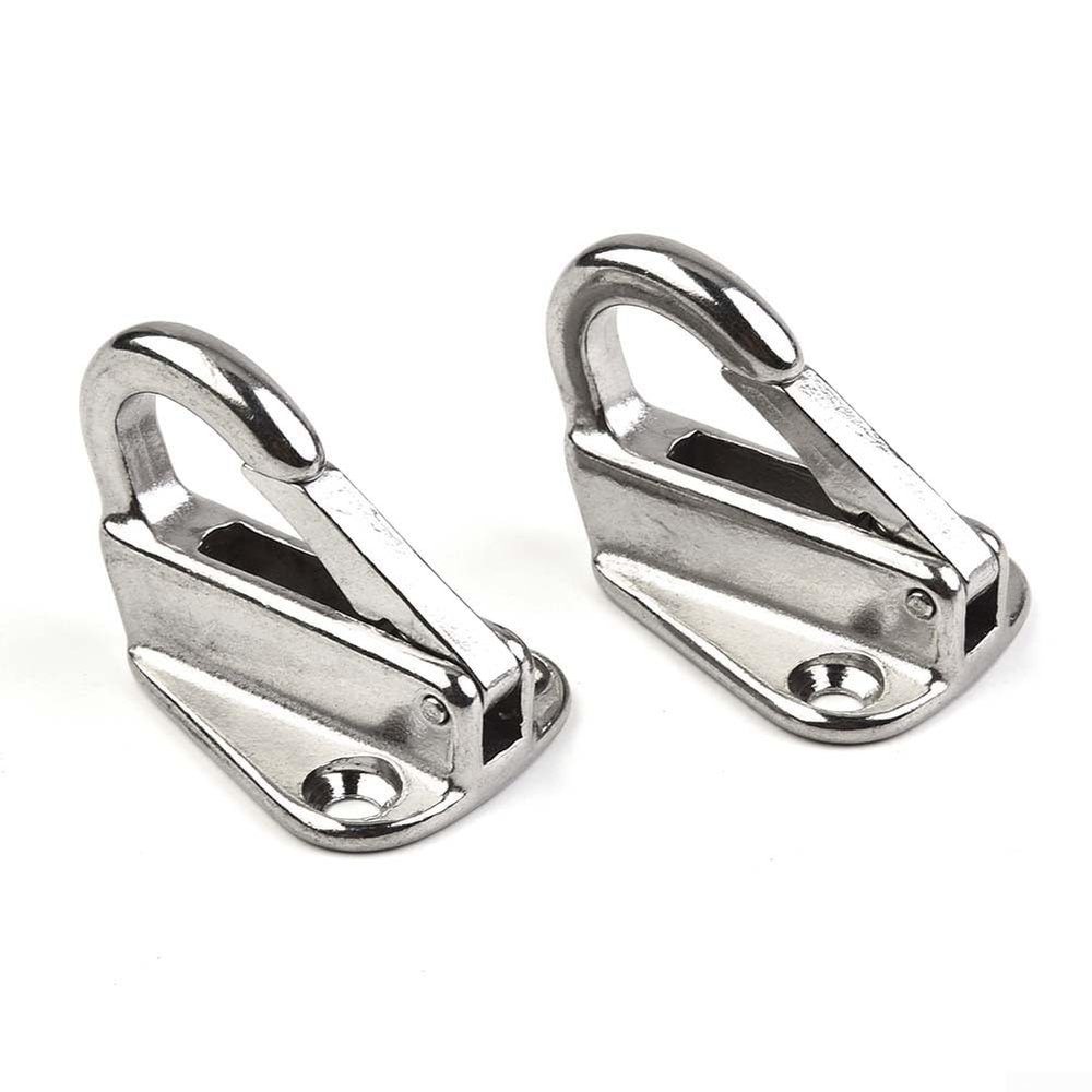 2Pcs Marine Grade 316 Stainless Steel Spring Snap Fending Hook Boat Ship Hardware Marine Clothes Boat Hardware Accessories