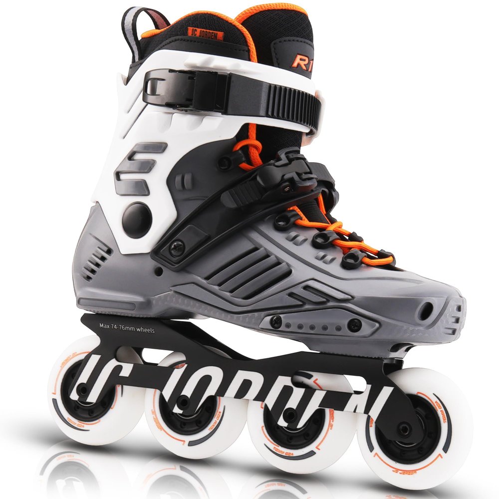 JC JORDEN Inline Skates for Women Men, Fitness Speed Racing Skates with Durable Outer Shell, Adult Male Female, Professional Outdoor Fitness Roller Skates Blades for Unisex