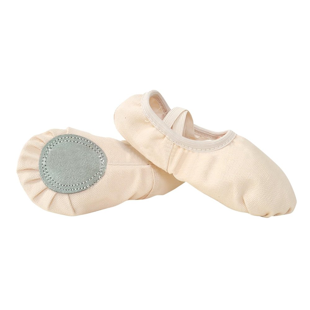Ballet Shoes for Girls Kids Toddler Shoes Boys Ballet Slippers Soft Canvas No-Tie Dance Shoes Slip On with Elastic (B, 11.5 Little Child)