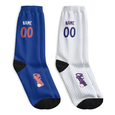 ANTKING Chicago C Socks Custom Name and Number Socks for Men Women Youth Gifts